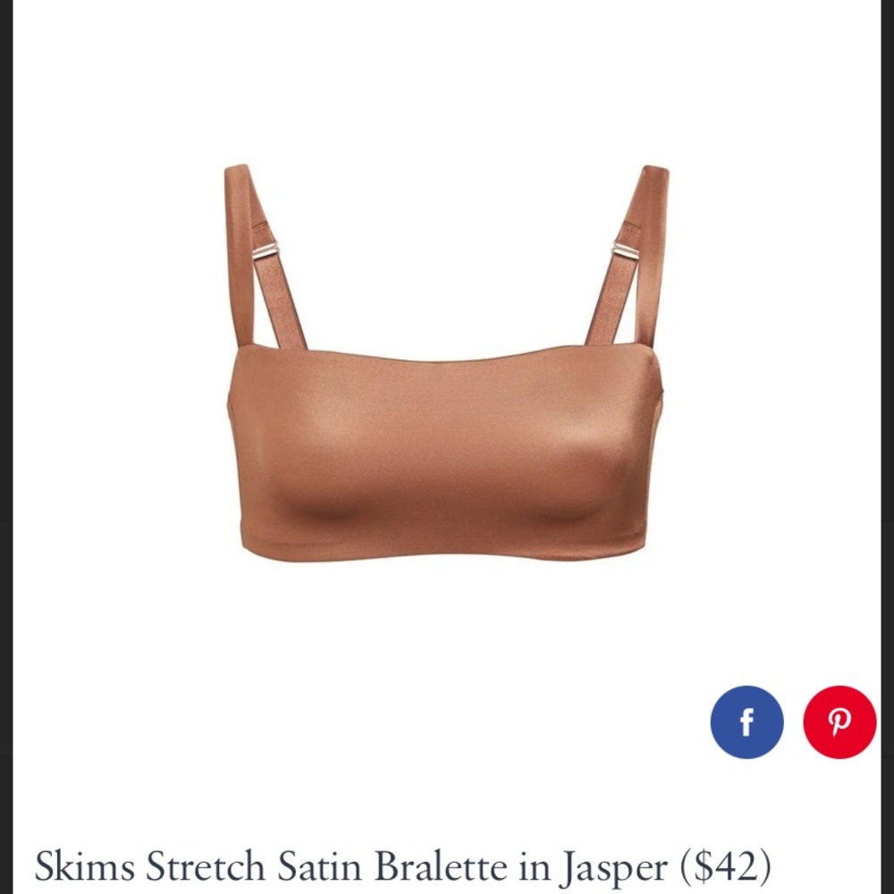 Skims stretch satin Bralette